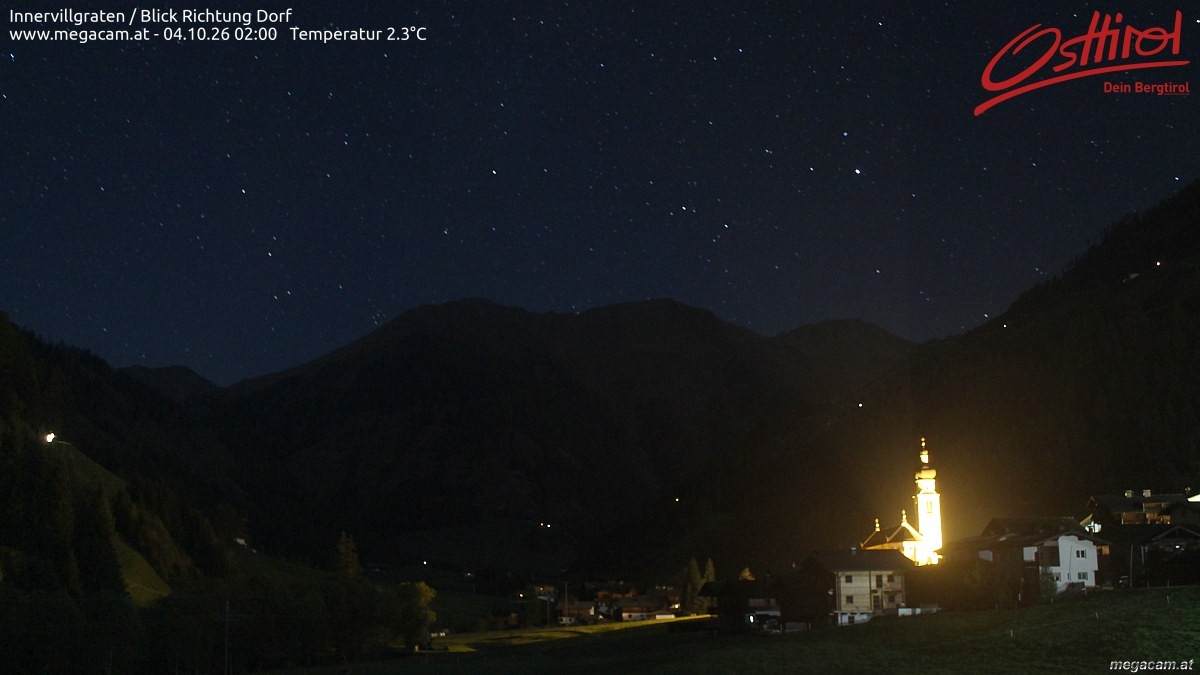 Archiv Foto Webcam Blick Richtung Innervillgraten