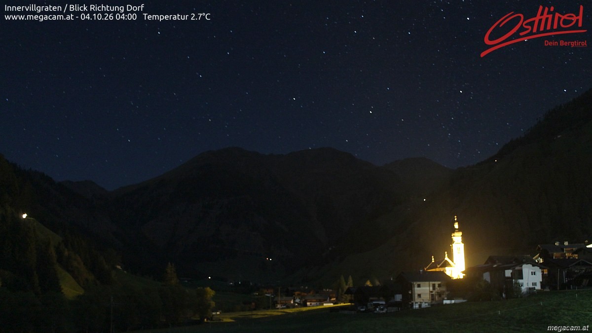 Archiv Foto Webcam Blick Richtung Innervillgraten