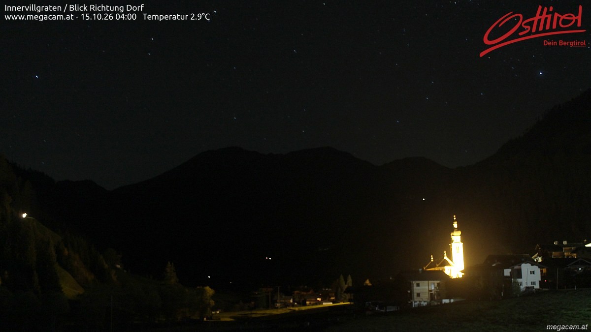 Archiv Foto Webcam Blick Richtung Innervillgraten