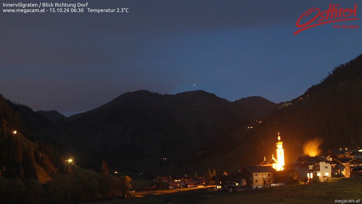 Archiv Foto Webcam Blick Richtung Innervillgraten