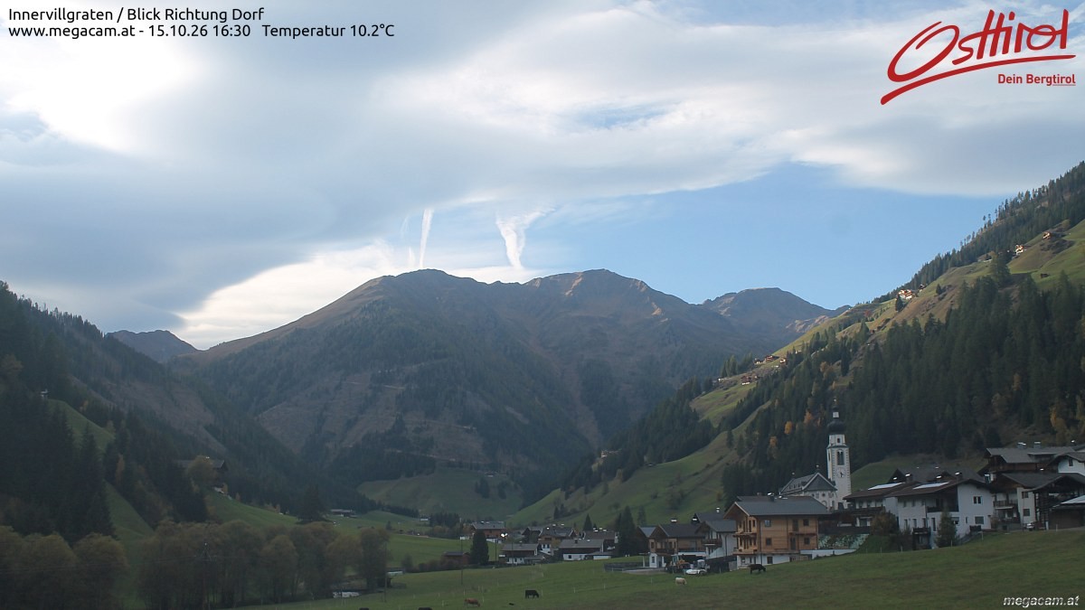 Archiv Foto Webcam Blick Richtung Innervillgraten