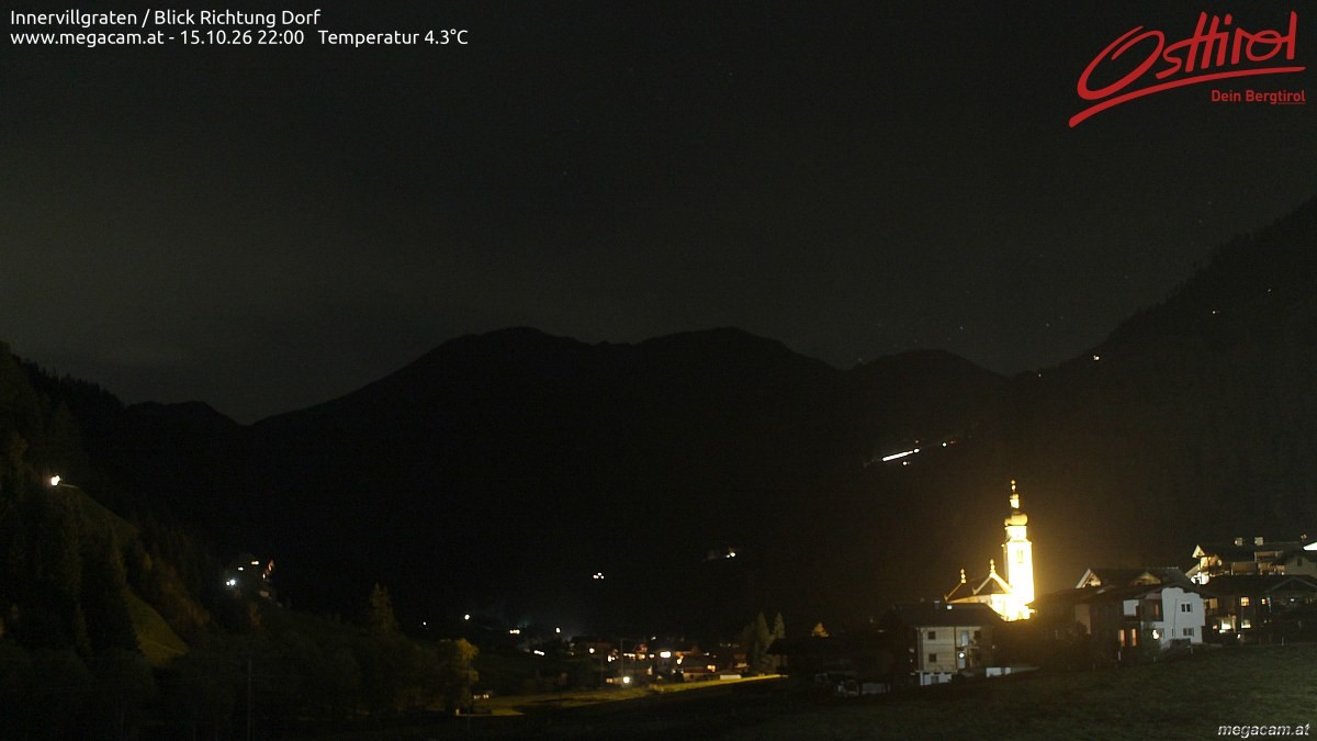 Archiv Foto Webcam Blick Richtung Innervillgraten