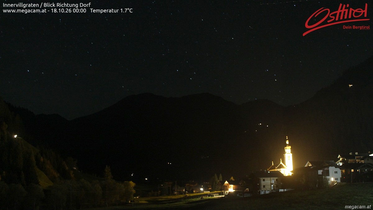Archiv Foto Webcam Blick Richtung Innervillgraten