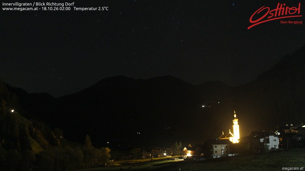 Archiv Foto Webcam Blick Richtung Innervillgraten