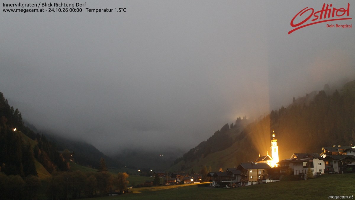 Archiv Foto Webcam Blick Richtung Innervillgraten
