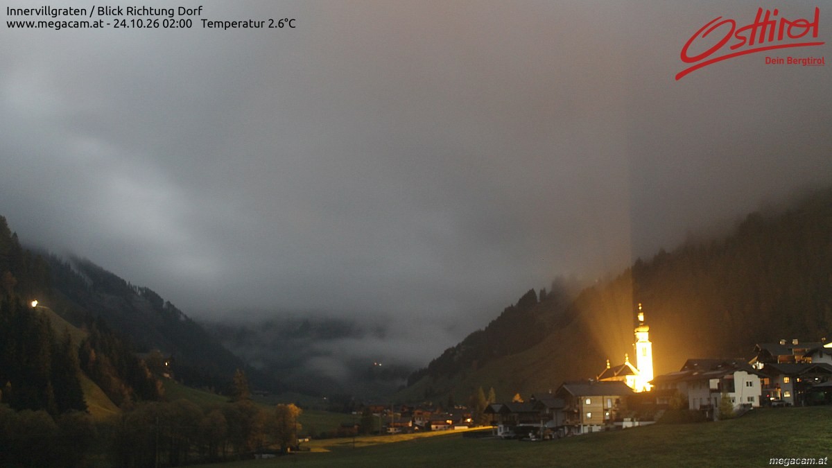 Archiv Foto Webcam Blick Richtung Innervillgraten