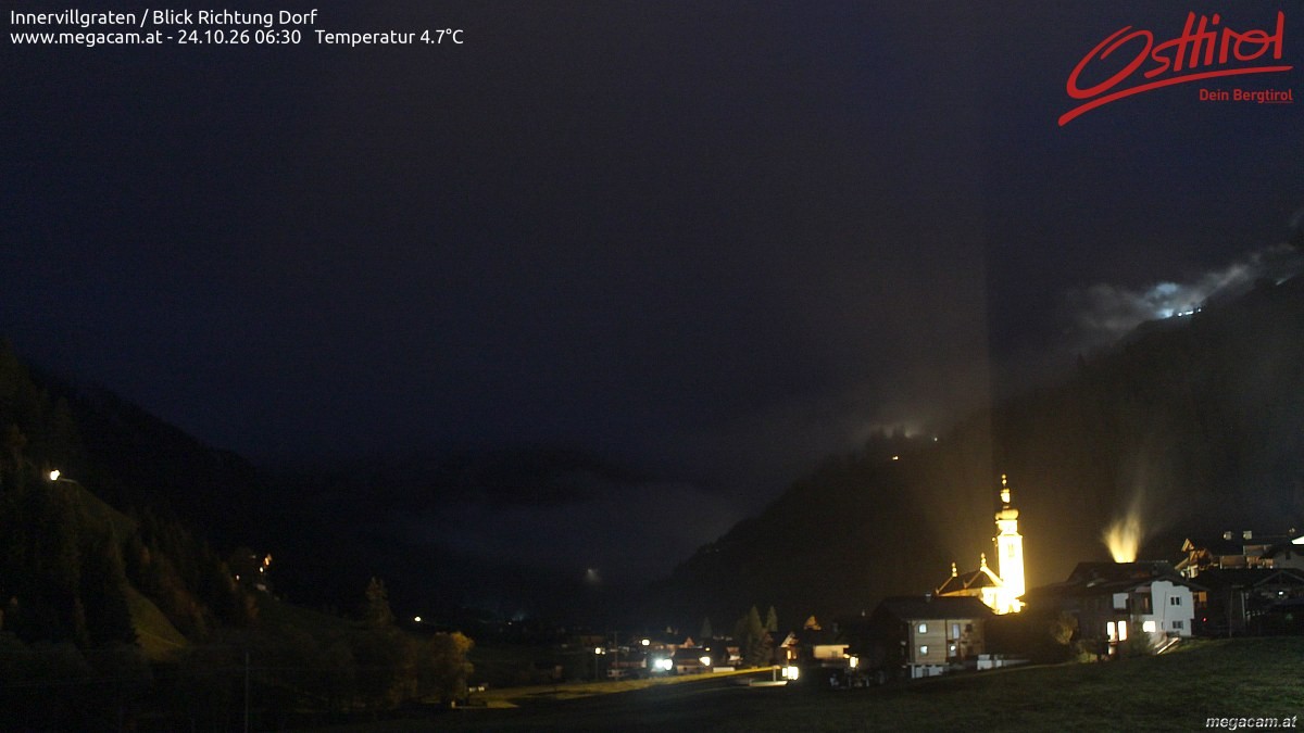 Archiv Foto Webcam Blick Richtung Innervillgraten