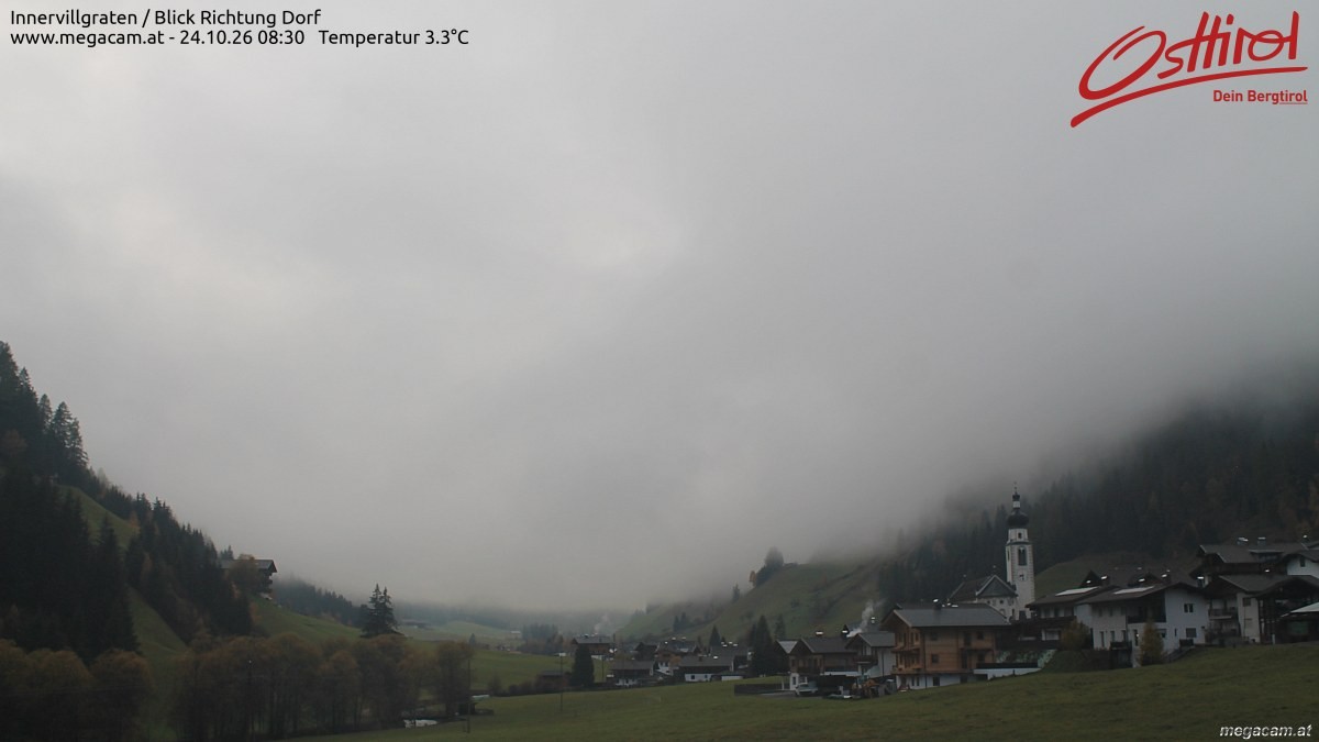 Archiv Foto Webcam Blick Richtung Innervillgraten