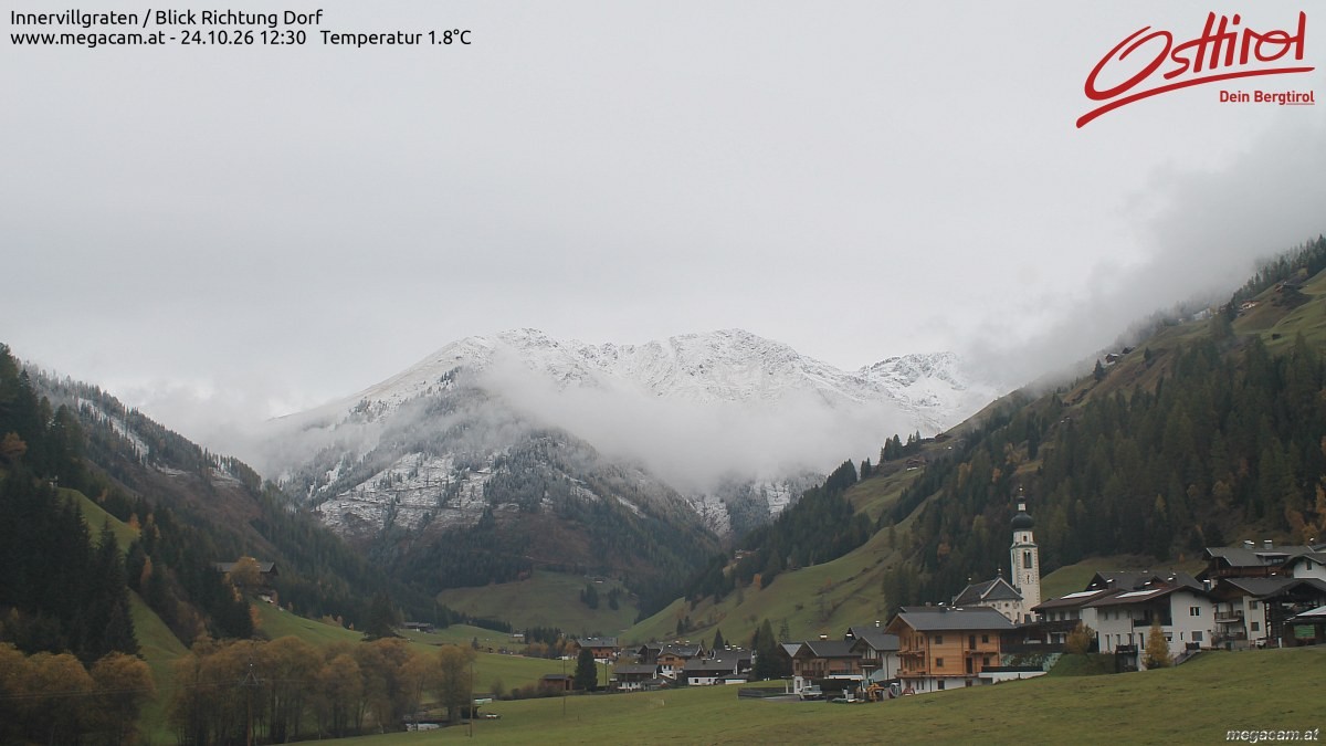 Archiv Foto Webcam Blick Richtung Innervillgraten