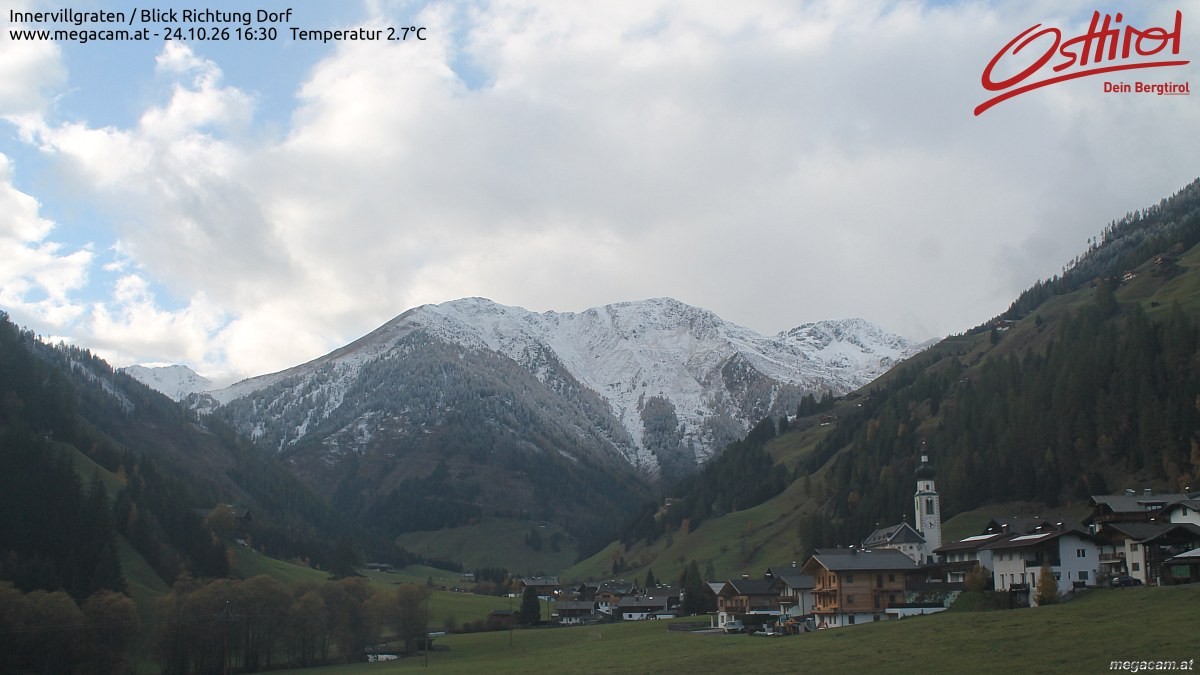 Archiv Foto Webcam Blick Richtung Innervillgraten