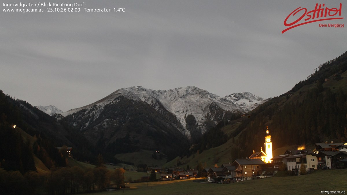 Archiv Foto Webcam Blick Richtung Innervillgraten