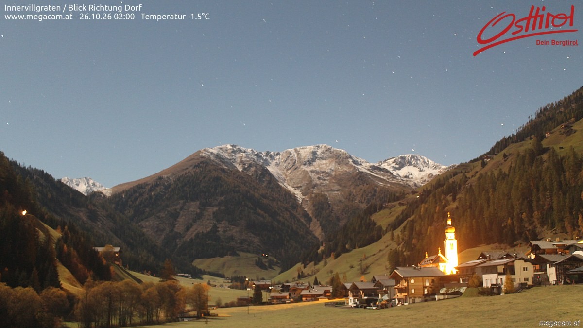 Archiv Foto Webcam Blick Richtung Innervillgraten