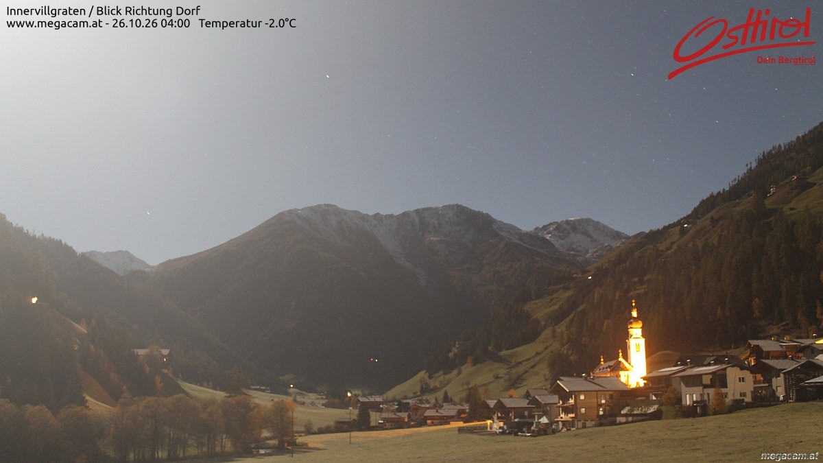 Archiv Foto Webcam Blick Richtung Innervillgraten