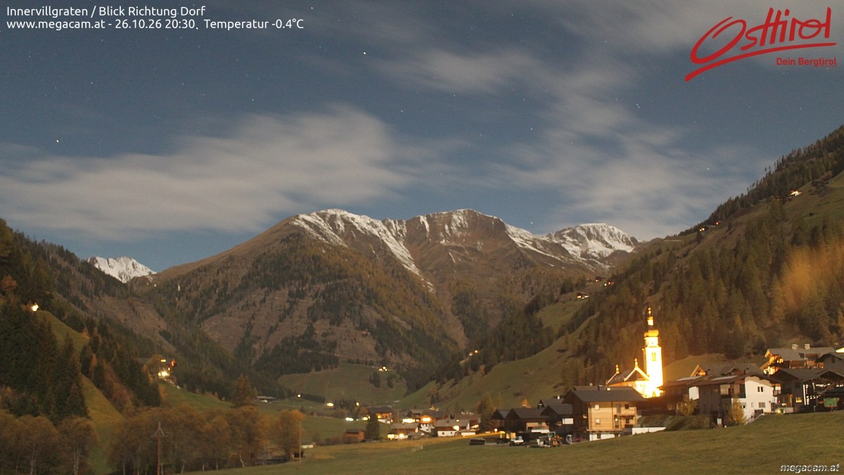 Archiv Foto Webcam Blick Richtung Innervillgraten