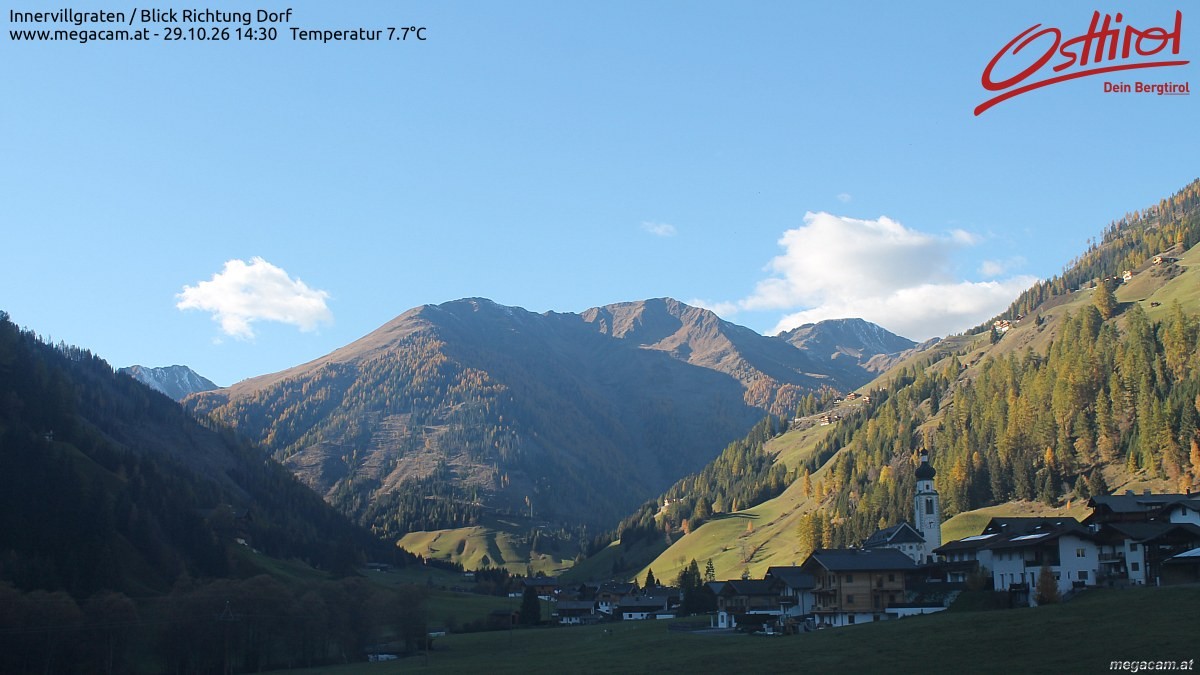 Archived image Webcam Innervillgraten - East Tyrol