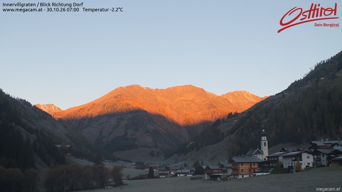 Archived image Webcam Innervillgraten - East Tyrol