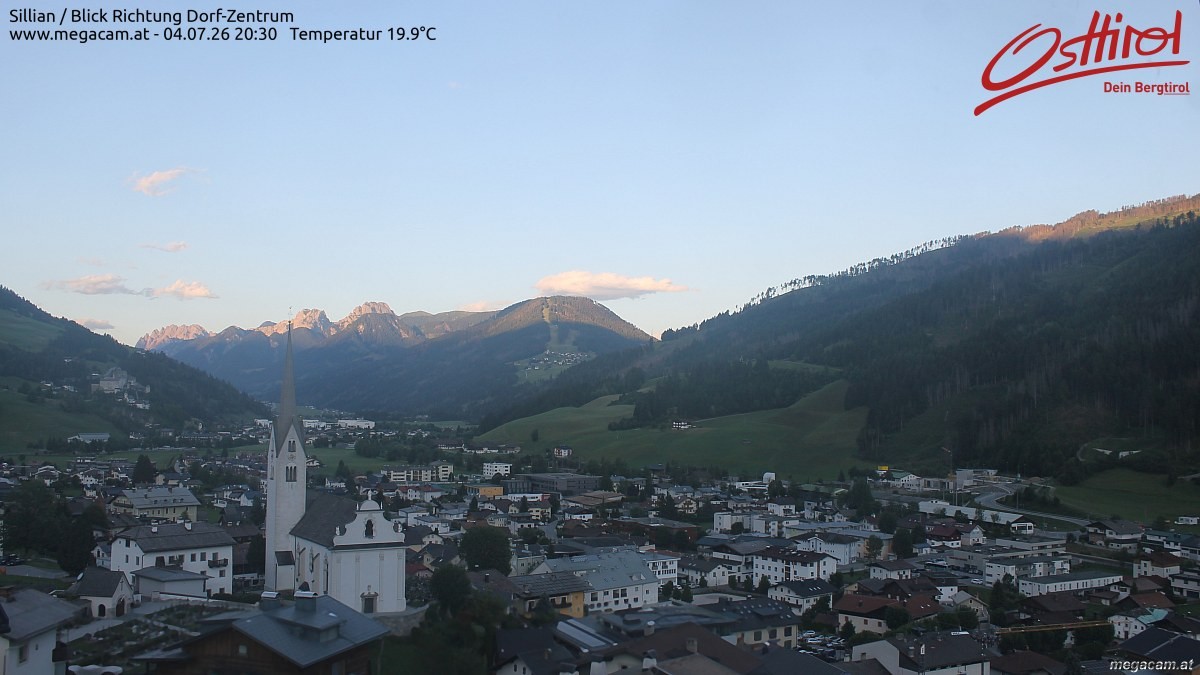 Archived image Webcam Sillian in the Hochpustertal