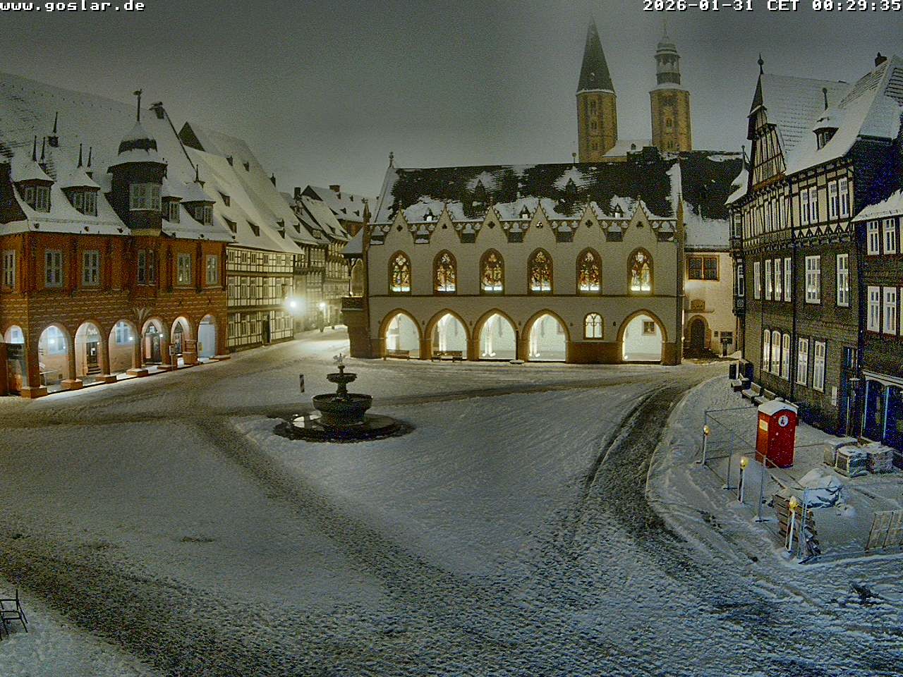 Archiv Foto Webcam Marktplatz Goslar