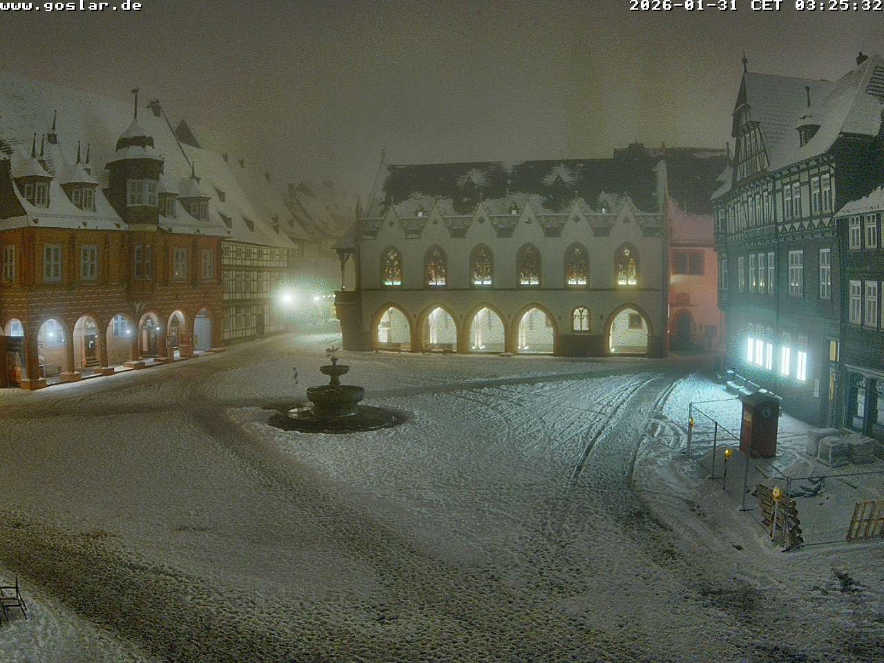 Archiv Foto Webcam Marktplatz Goslar