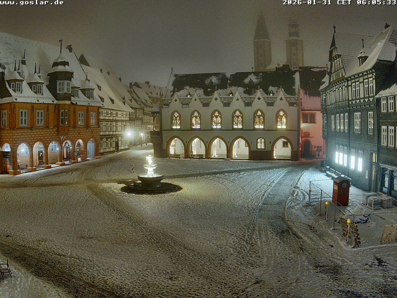 Archiv Foto Webcam Marktplatz Goslar