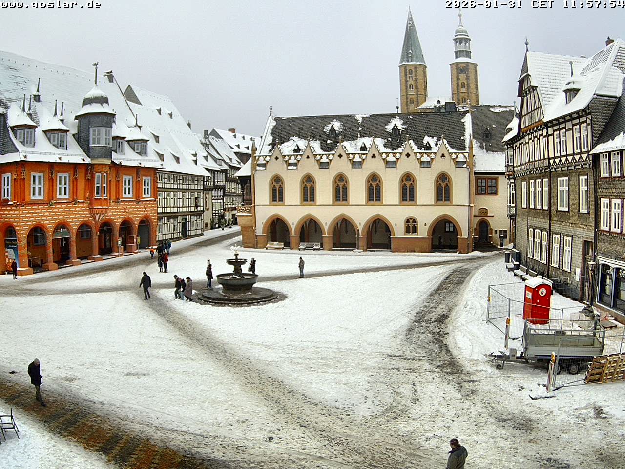 Archiv Foto Webcam Marktplatz Goslar