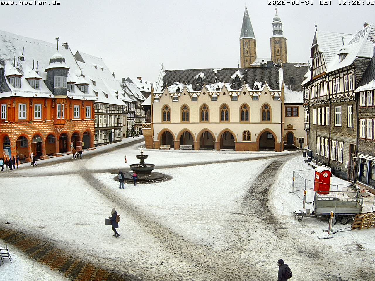 Archiv Foto Webcam Marktplatz Goslar