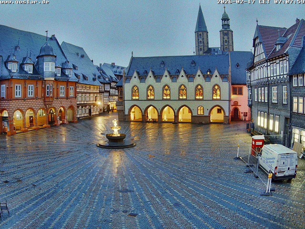 Archiv Foto Webcam Marktplatz Goslar