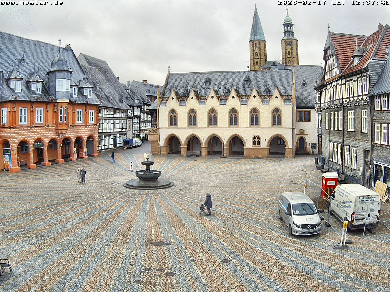 Archiv Foto Webcam Marktplatz Goslar