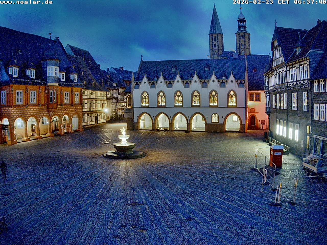 Archiv Foto Webcam Marktplatz Goslar