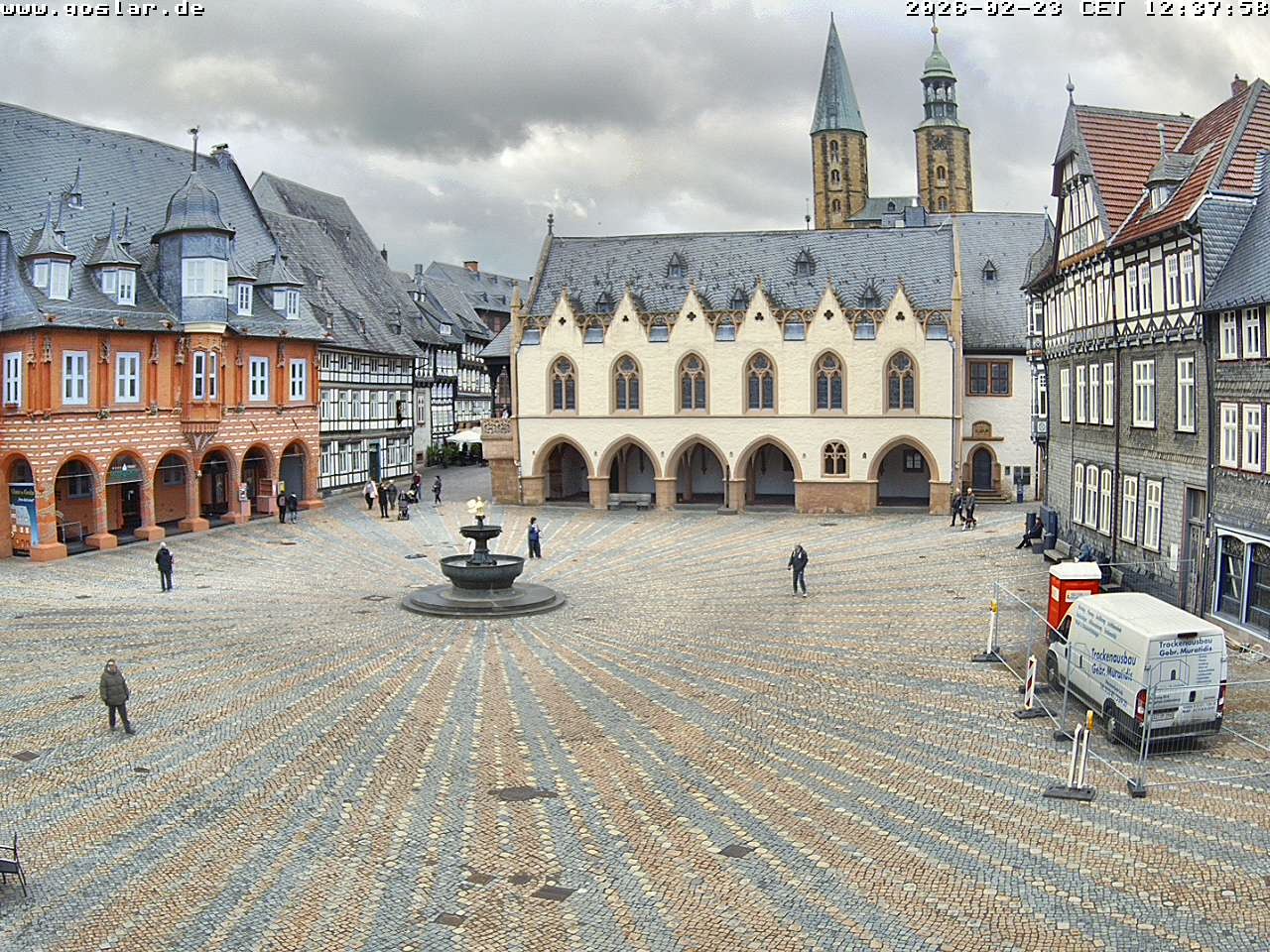 Archiv Foto Webcam Marktplatz Goslar