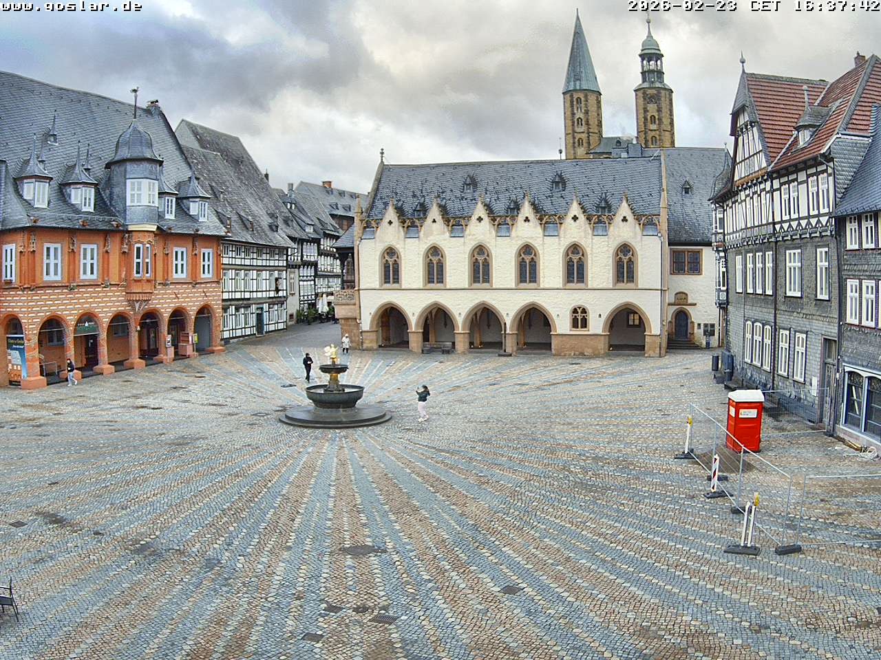 Archiv Foto Webcam Marktplatz Goslar