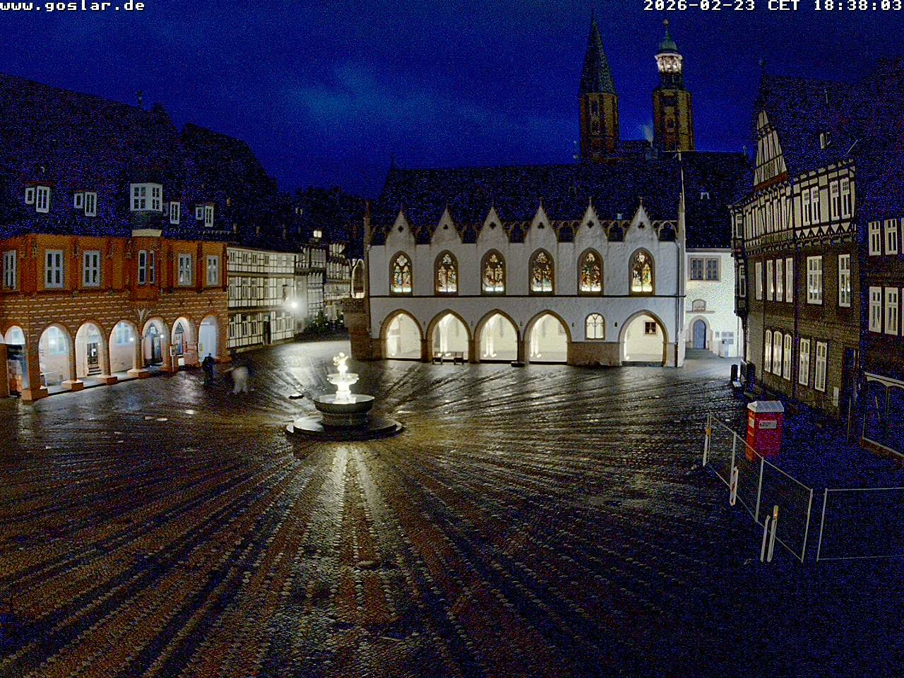 Archiv Foto Webcam Marktplatz Goslar