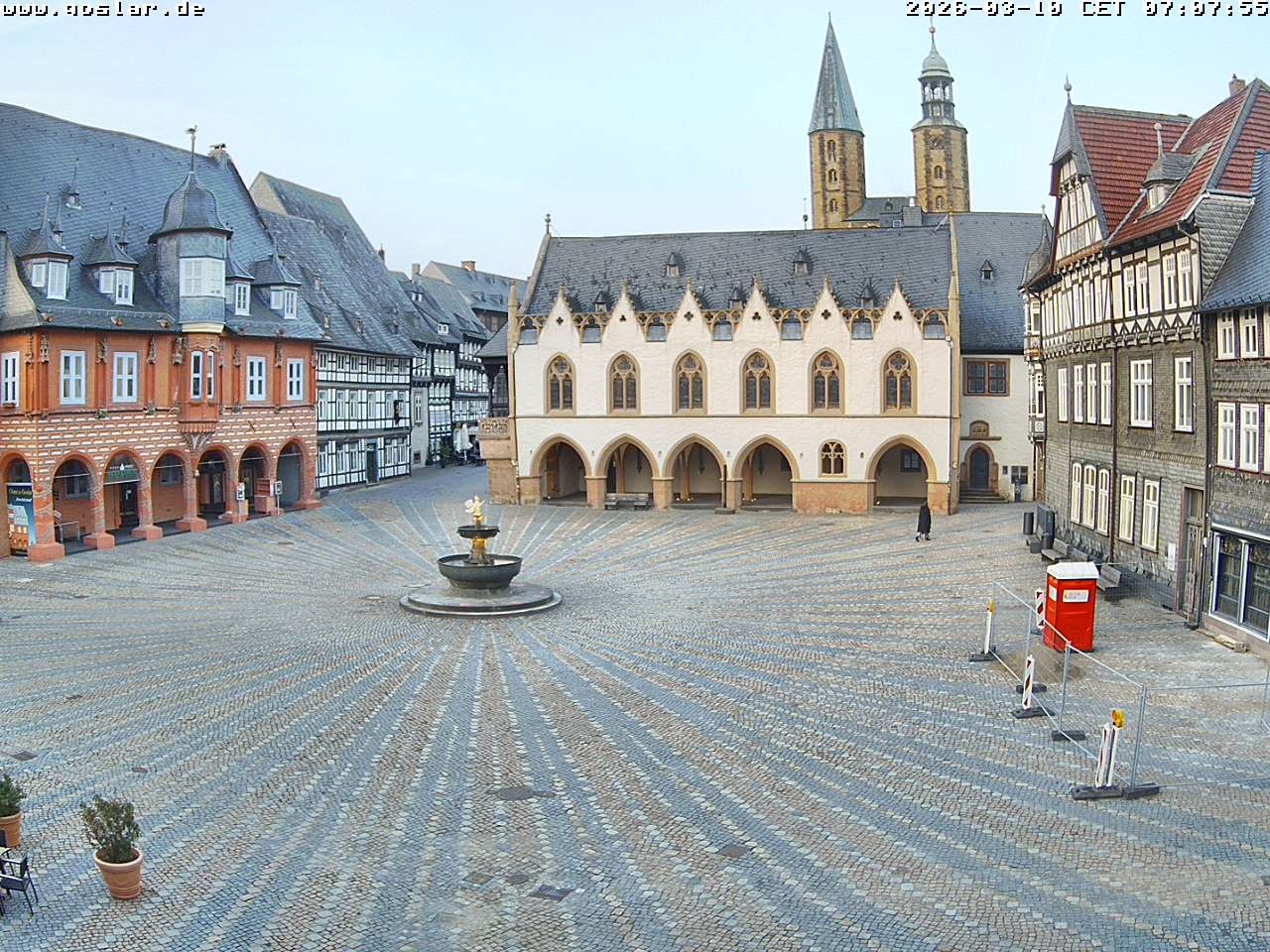 Archiv Foto Webcam Marktplatz Goslar