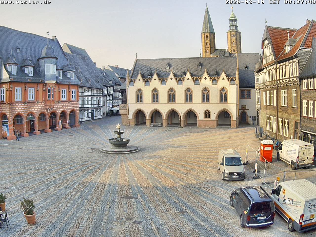 Archiv Foto Webcam Marktplatz Goslar
