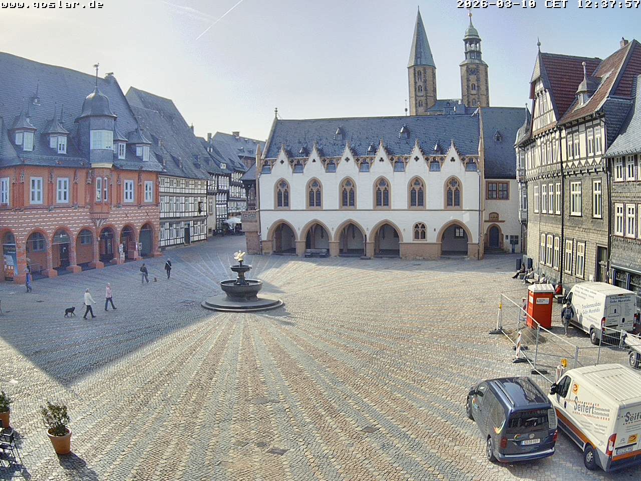 Archiv Foto Webcam Marktplatz Goslar