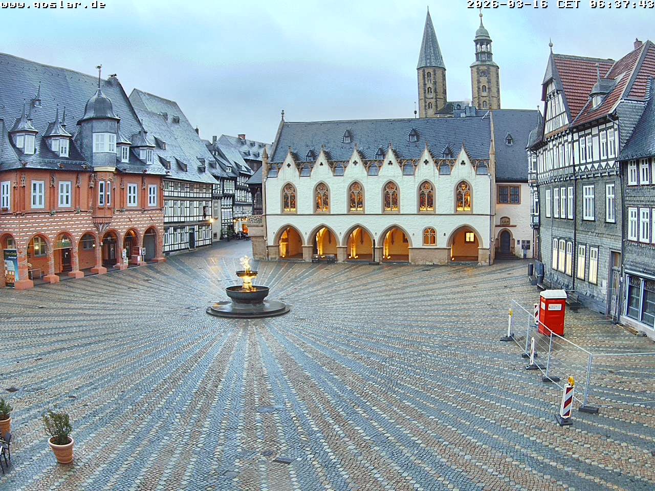 Archiv Foto Webcam Marktplatz Goslar