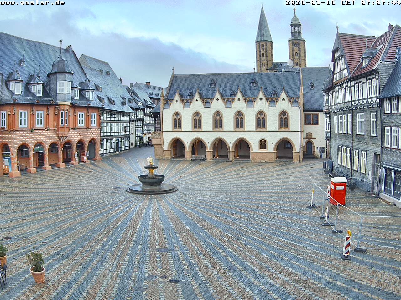 Archiv Foto Webcam Marktplatz Goslar