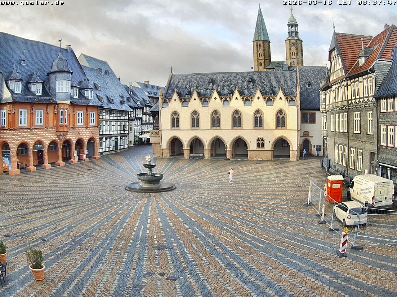 Archiv Foto Webcam Marktplatz Goslar