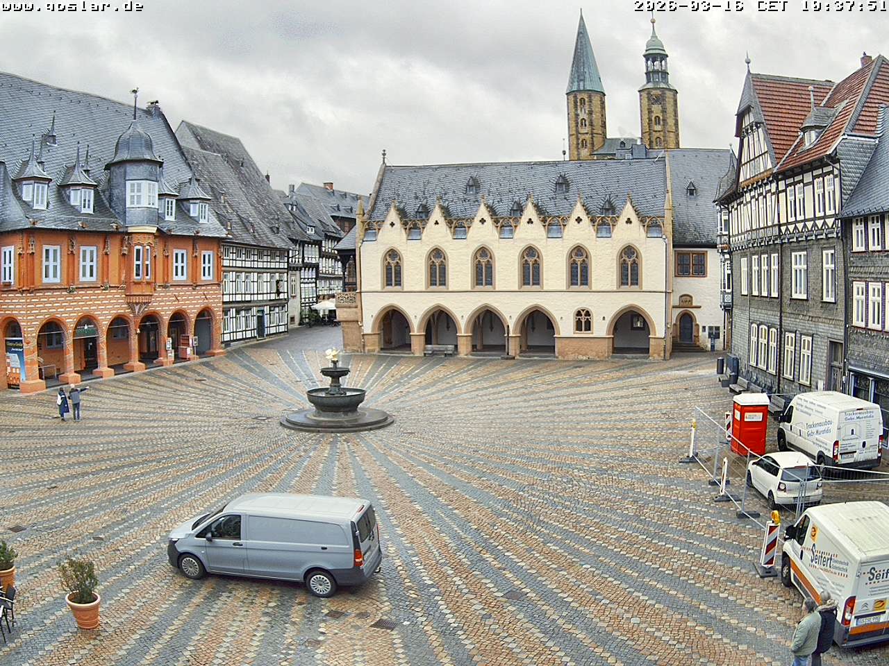 Archiv Foto Webcam Marktplatz Goslar
