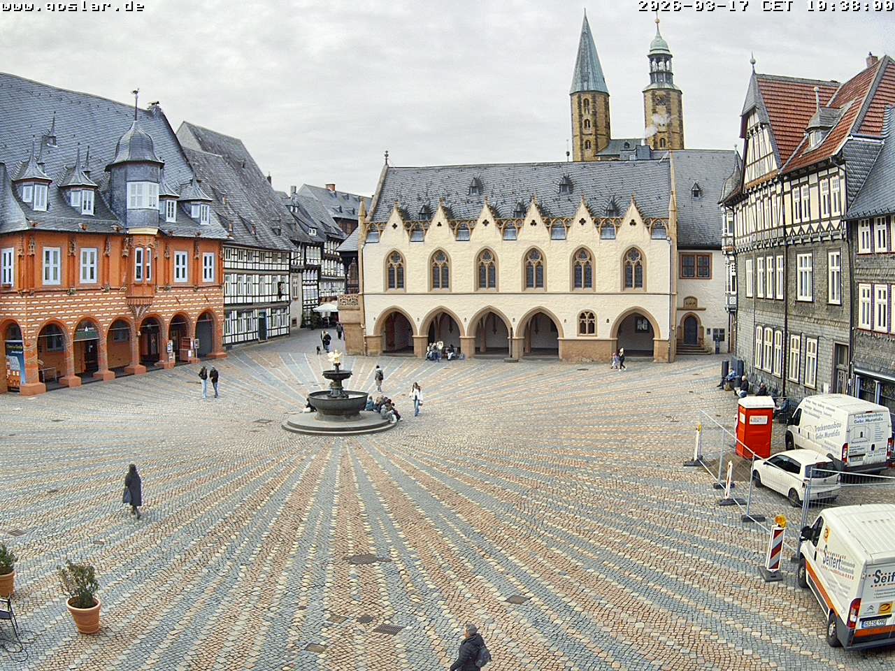 Archiv Foto Webcam Marktplatz Goslar