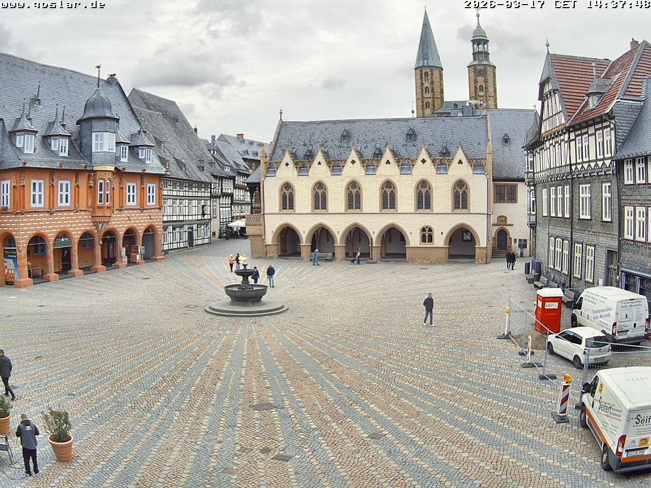 Archiv Foto Webcam Marktplatz Goslar