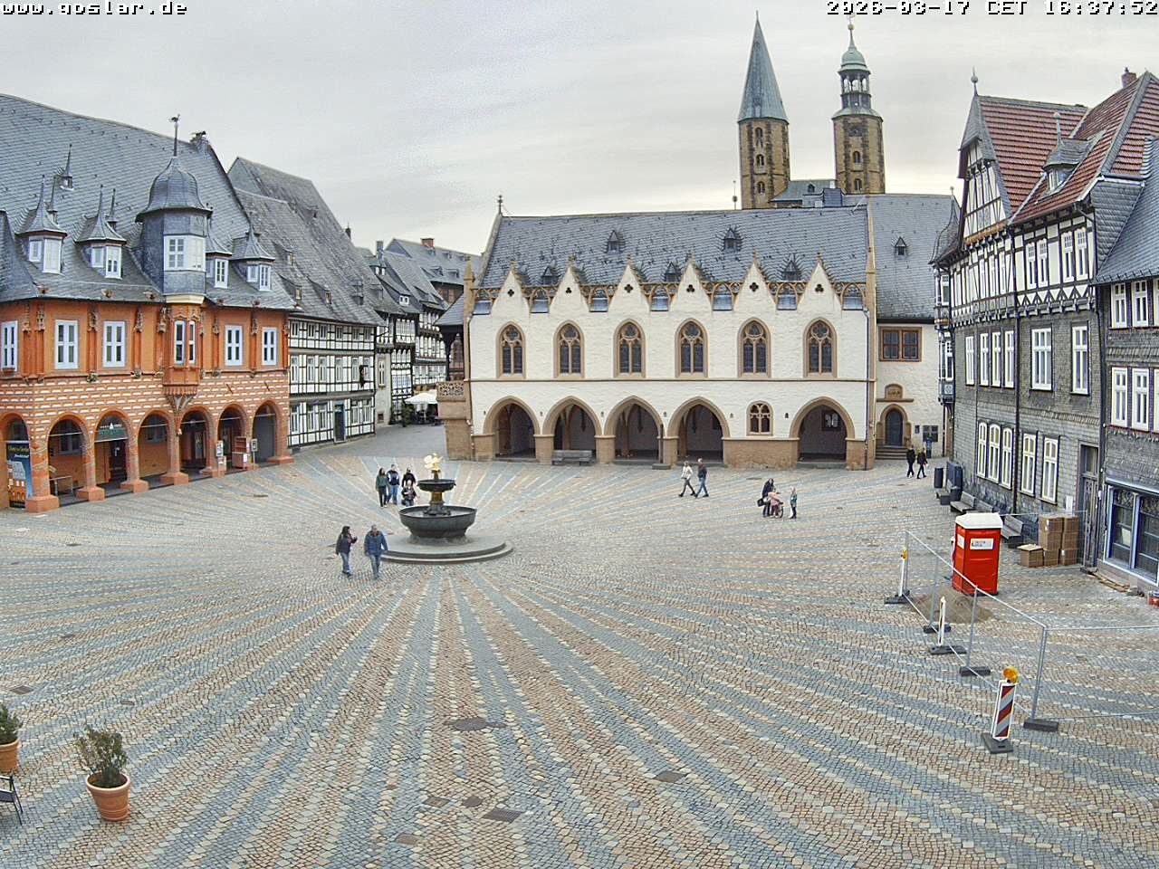 Archiv Foto Webcam Marktplatz Goslar