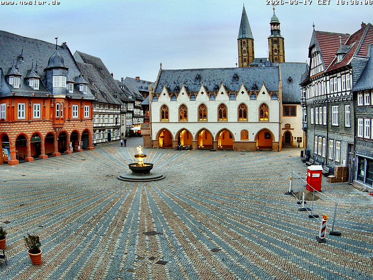 Archiv Foto Webcam Marktplatz Goslar