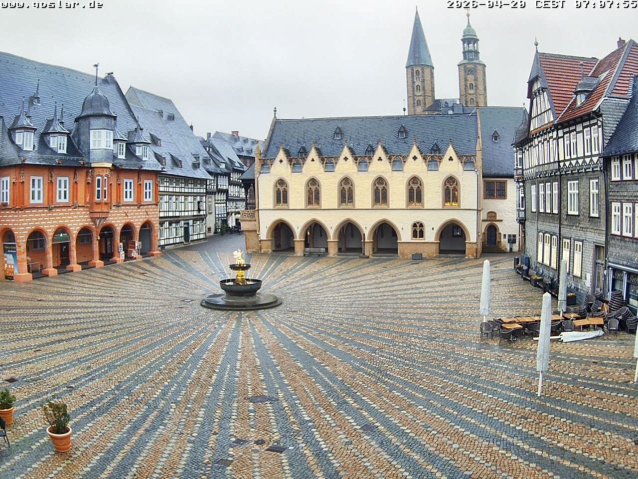 Archiv Foto Webcam Marktplatz Goslar