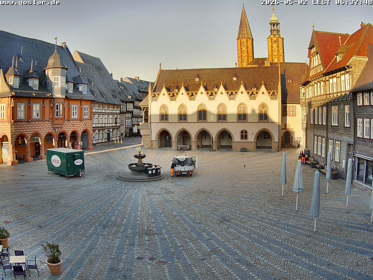 Archiv Foto Webcam Marktplatz Goslar