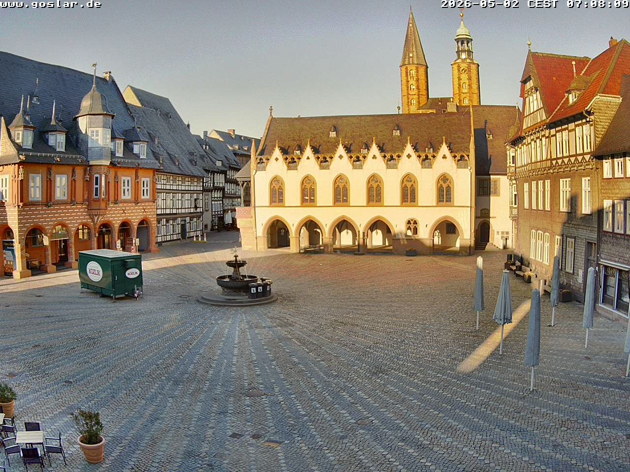 Archiv Foto Webcam Marktplatz Goslar