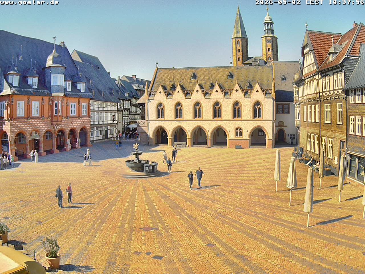 Archiv Foto Webcam Marktplatz Goslar
