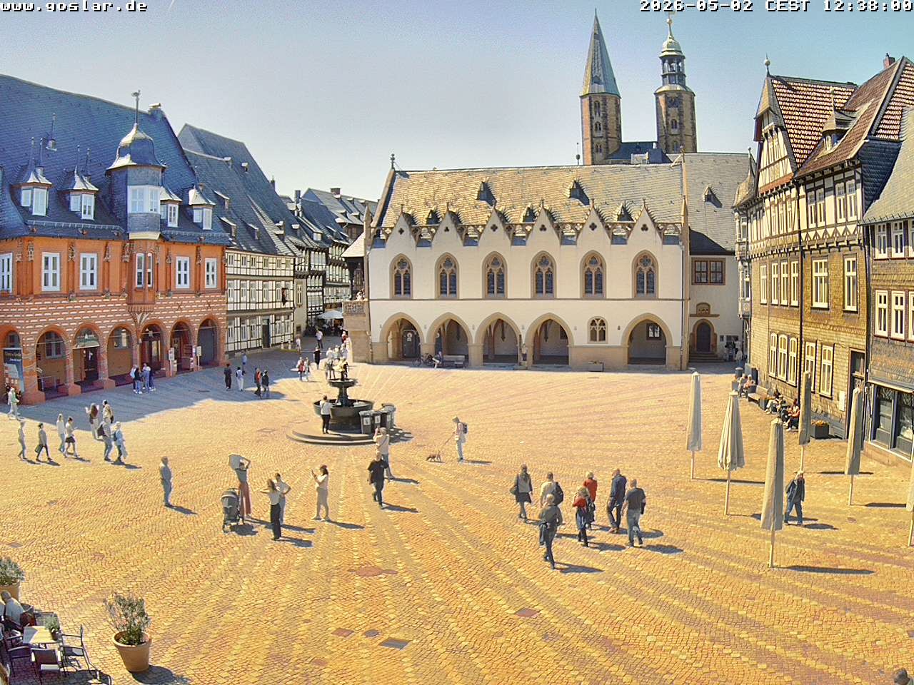 Archiv Foto Webcam Marktplatz Goslar