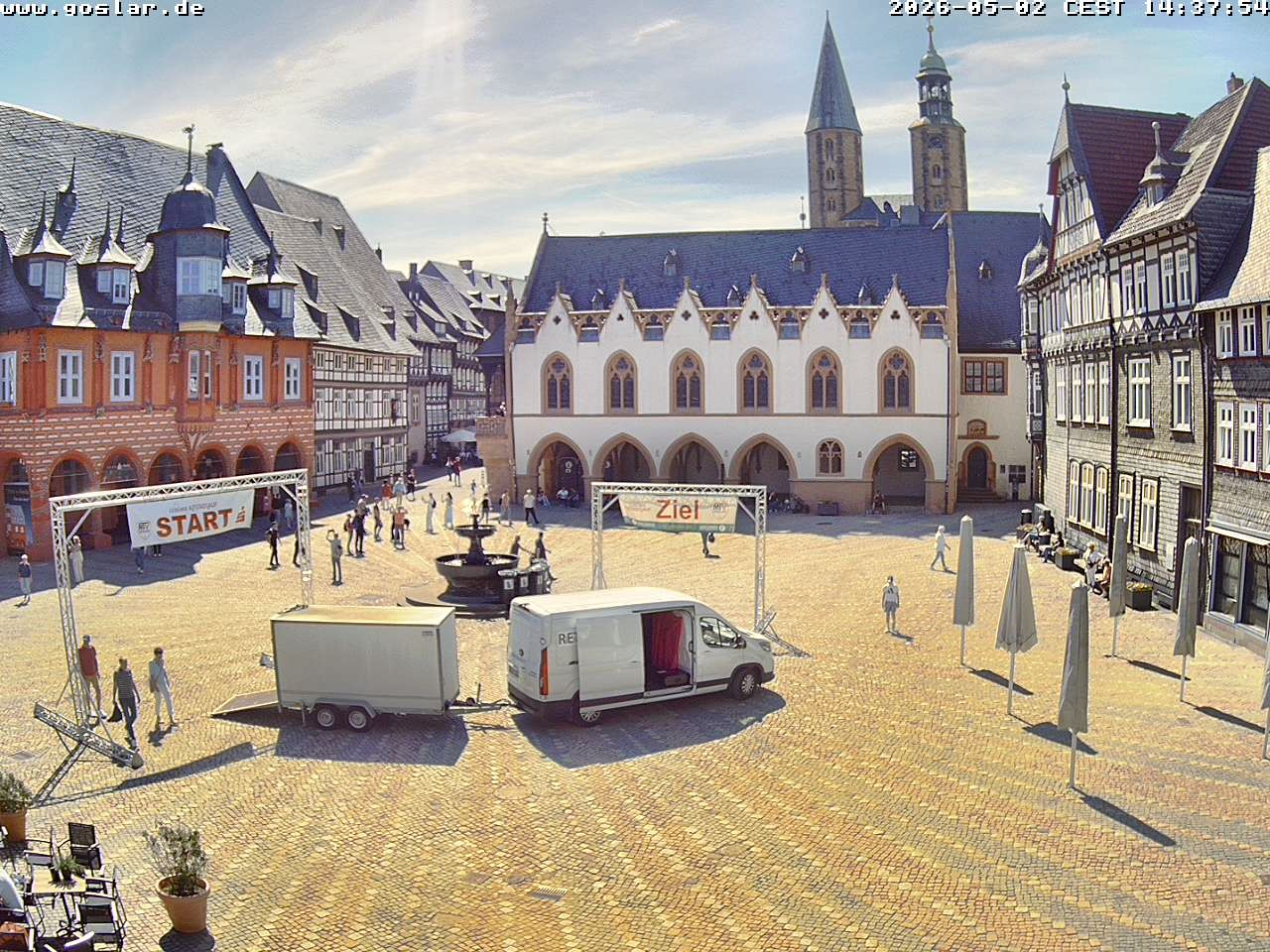 Archiv Foto Webcam Marktplatz Goslar