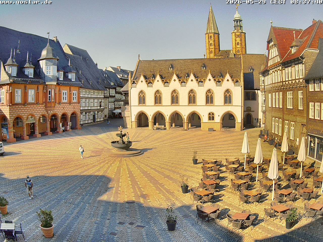 Archiv Foto Webcam Marktplatz Goslar